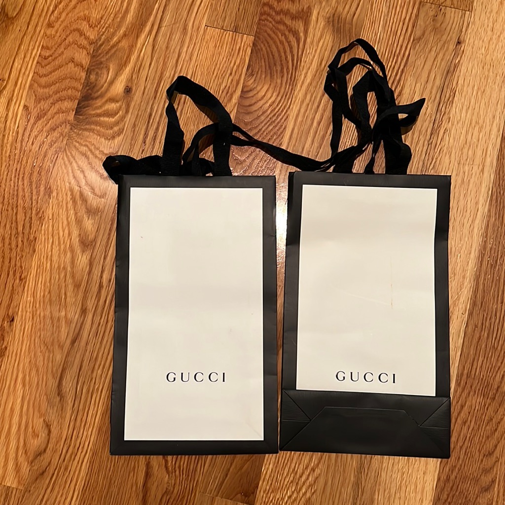 Gucci Paper Bag 4.5”X 6.75” X 11.25”